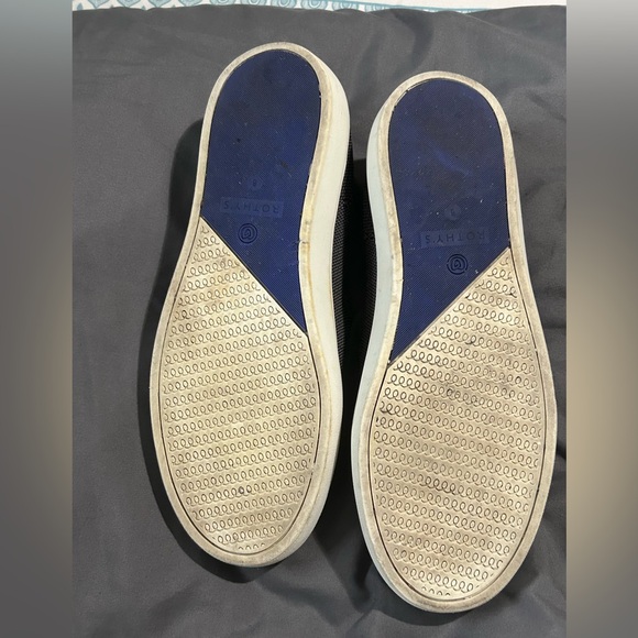 Rothy's  Sneaker Slip On Navy Shoe Womens Size W8 - Picture 5 of 5